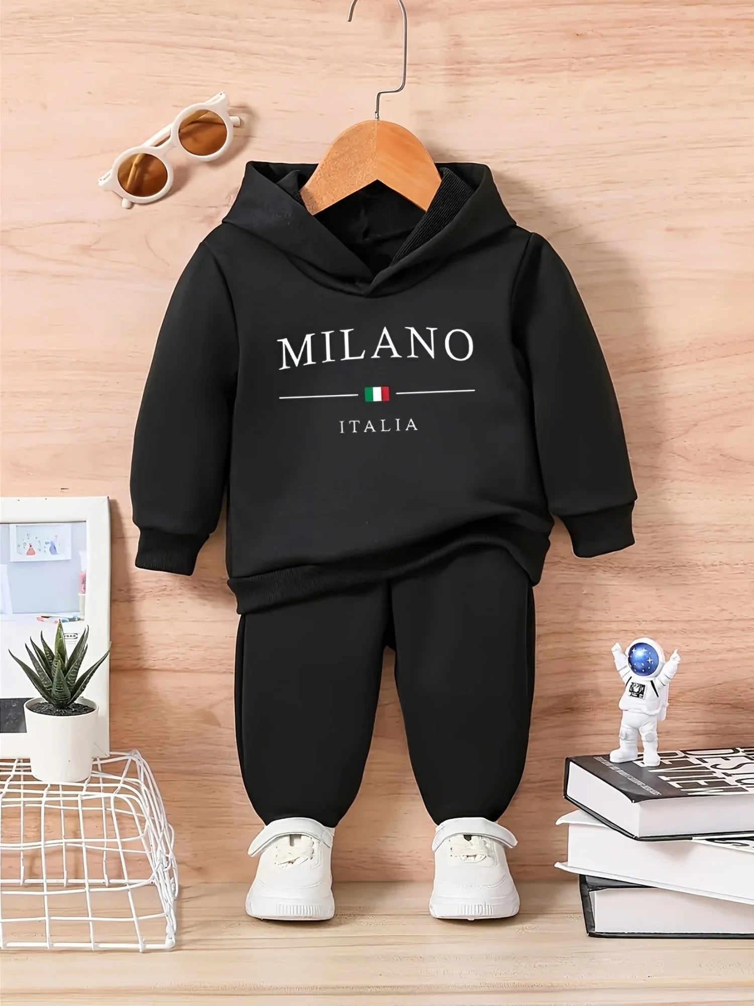 Baby Boy Fleece Hoodie & Joggers Set
