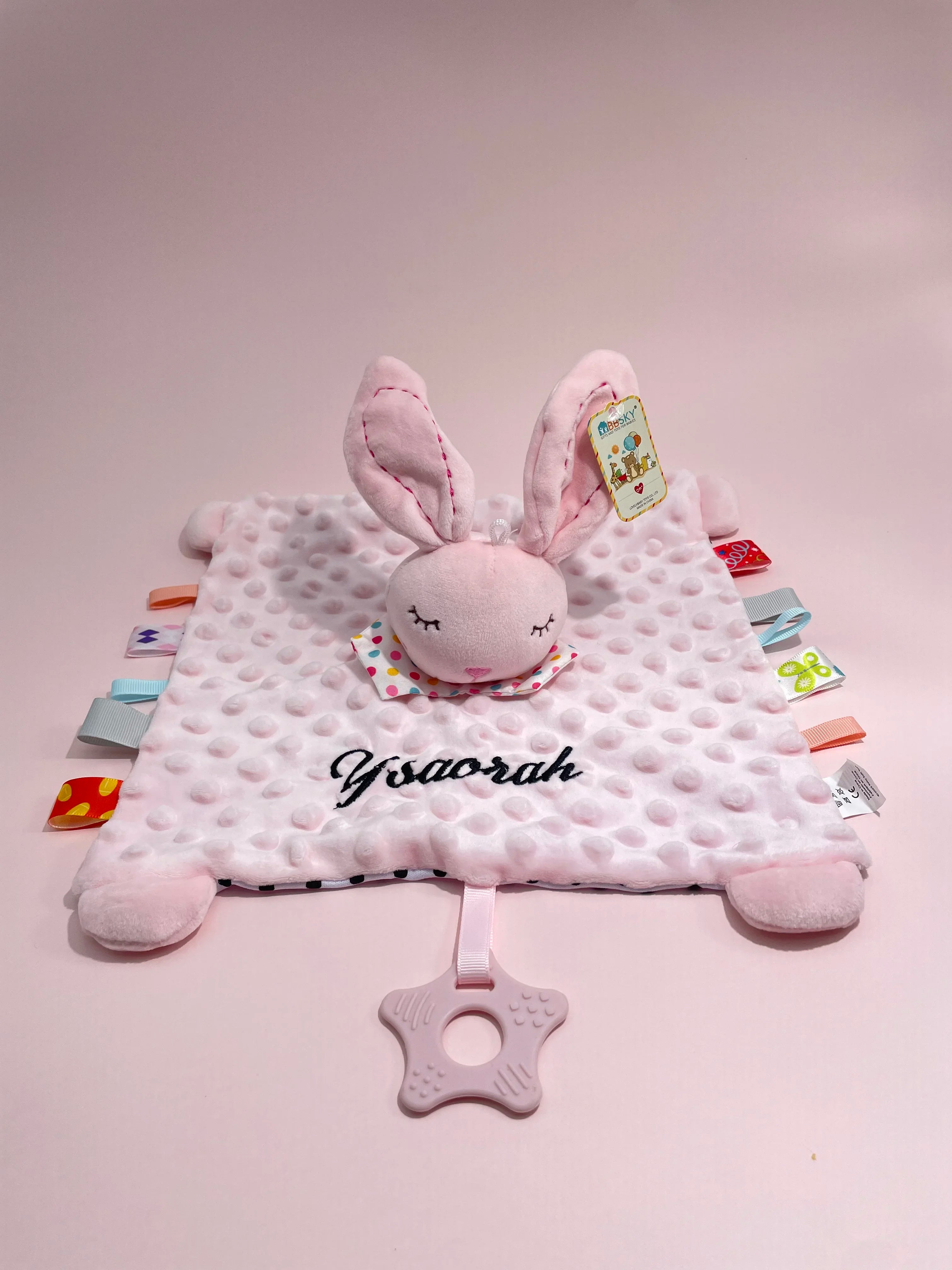 Personalised Soft Plush Baby Blanket with Name – Custom Newborn Gift