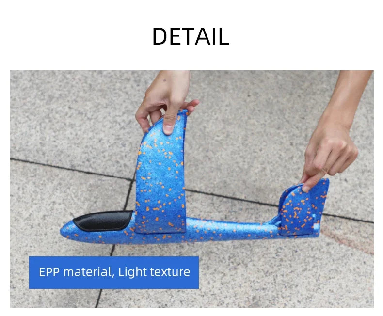 Kids Foam Glider Plane – 50cm Outdoor Throwing Toy