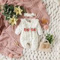 Baby Girl's Floral Jumpsuit with Headband (0–6M)