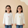Baby Girls Sweet Long-Sleeve Floral Cotton Top | All Seasons