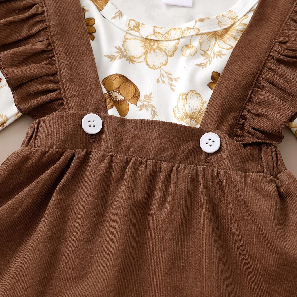 Newborn Baby Girl 3-Piece Floral Outfit Set