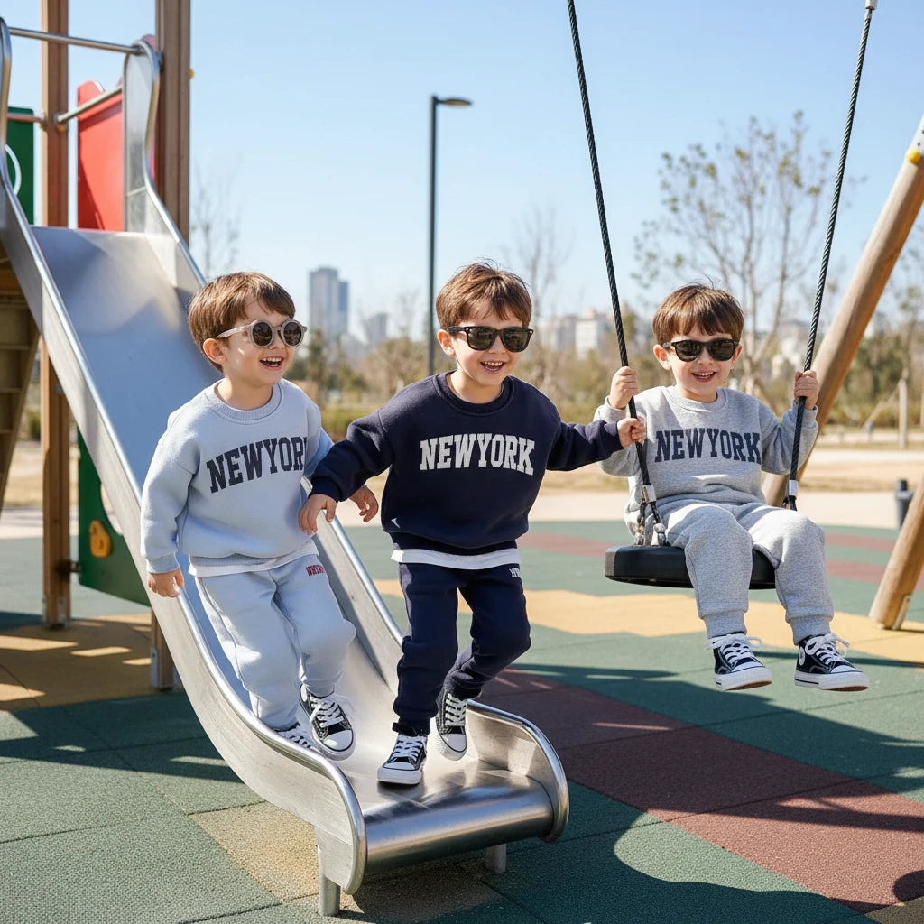 Baby & Toddler New York Print Sweatshirt & Joggers Set | 2-Piece