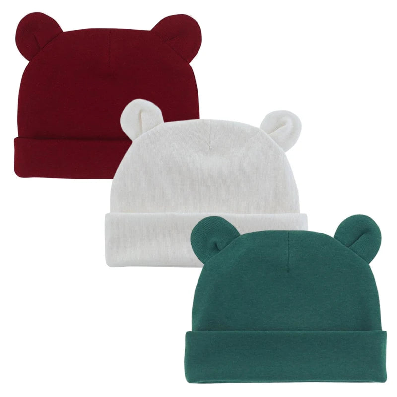Baby Bear Hat | Soft Cotton | Newborn & Infant | Unisex