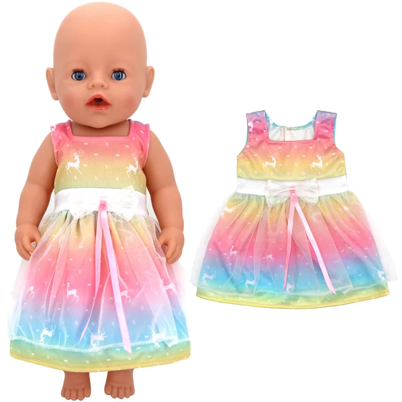 Baby Doll Clothes Set For 40cm Reborn Baby Dolls Rompers Toys Outfits Children Girl Gifts