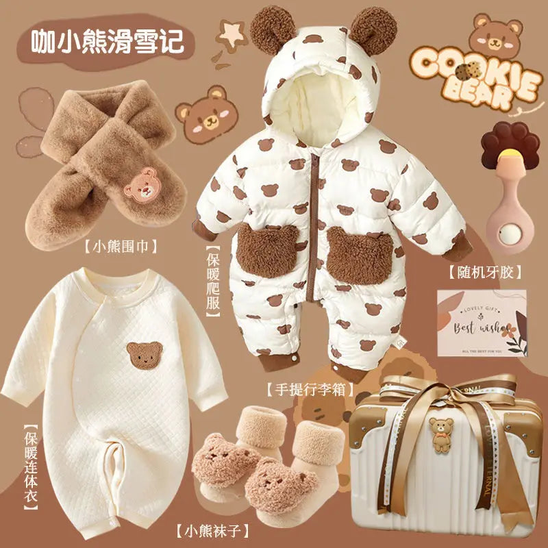 Baby Gift Full Moon Hundred Day Gift Baby Gifts Luxury Newborn Meeting Winter Clothing Set Gift Box
