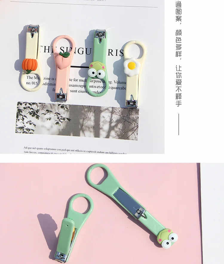 Cartoon Animal Fruit Nail Clippers Cutter for Kids Nail Scissor Clippers Nail Trimmer Beauty Nail Scissors