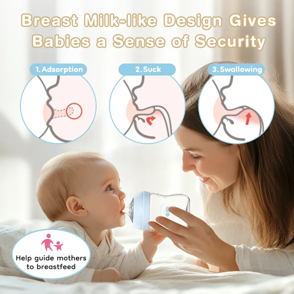 Baby Bottle with Handle | BPA-Free Feeding Bottle | 150ml, 240ml & 330ml