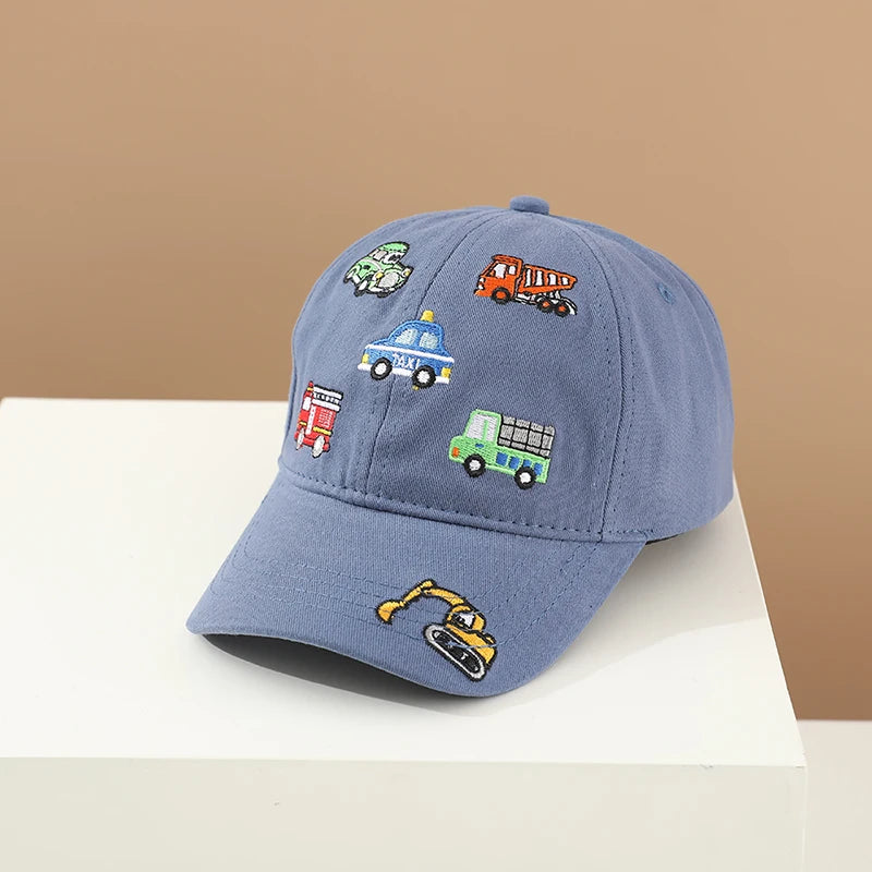 Kids Adjustable Cotton Baseball Cap – Sporty Summer Hat for Ages 2–8