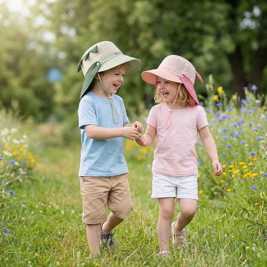 Baby & Kids Summer Knit Bucket Hat – Unisex Sun Protection Cap