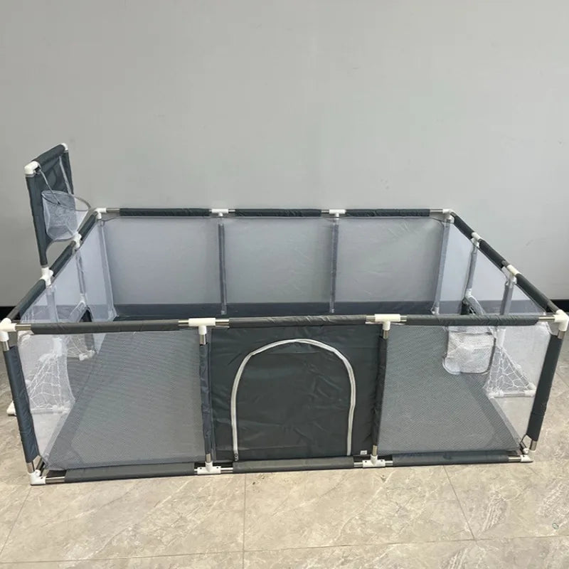 Large Baby Playpen with Pull Rings – Indoor Safety Barrier & Ball Pit