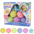 Soft Sensory Ball Set – Baby Bath & Rattle Toy