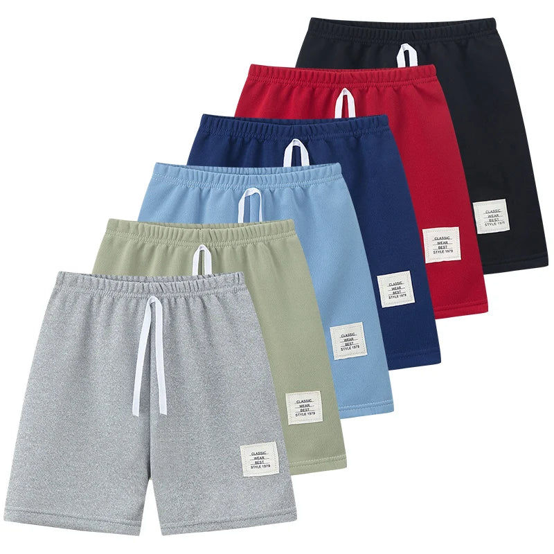 Kids' Solid Colour Drawstring Shorts | 2-11 Y