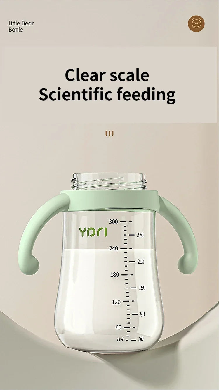 Silicone Baby Bottle with Handle 300ml – BPA-Free Feeding Bottle