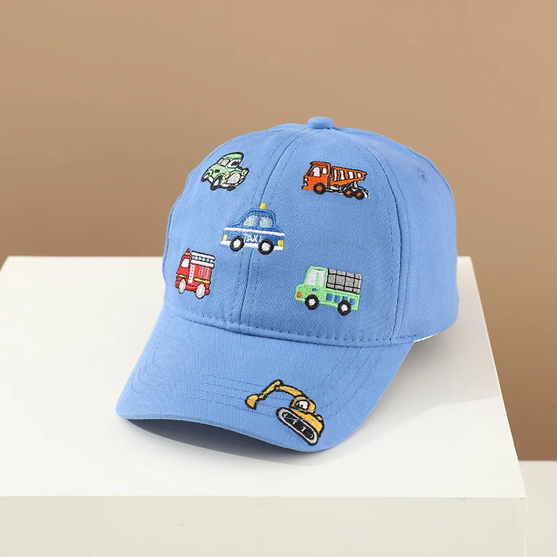 Kids Adjustable Cotton Baseball Cap – Sporty Summer Hat for Ages 2–8