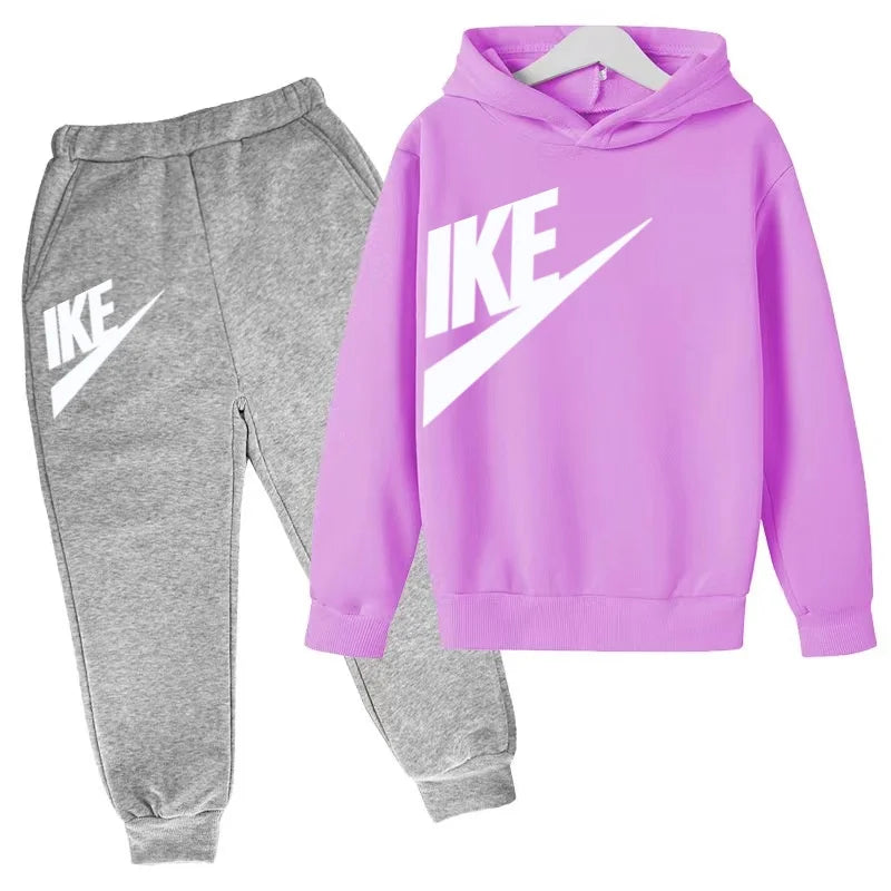 Kids Hoodie & Pants Sports Set (Ages 1–12)