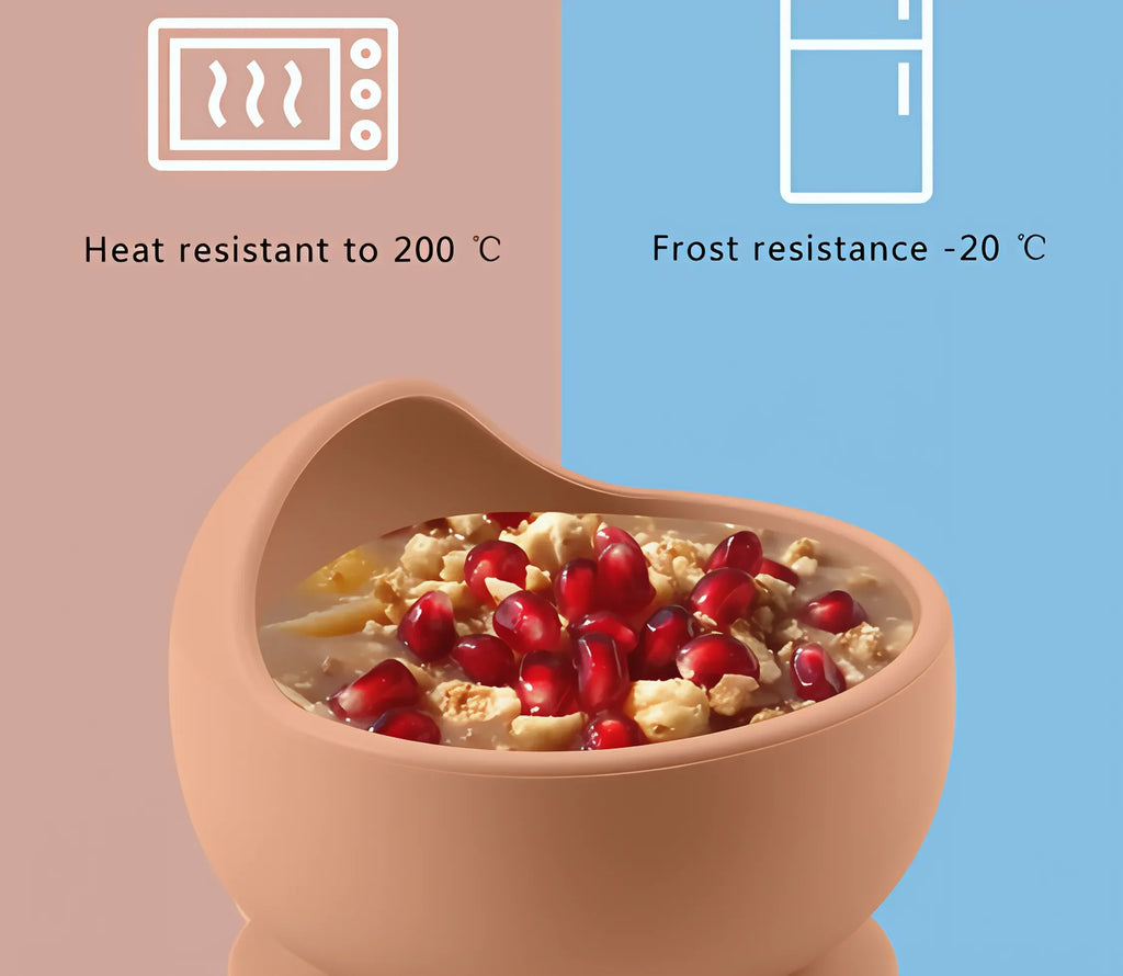 Baby Silicone Suction Bowl | BPA-Free Non-Slip Feeding Bowl for Infants & Toddlers