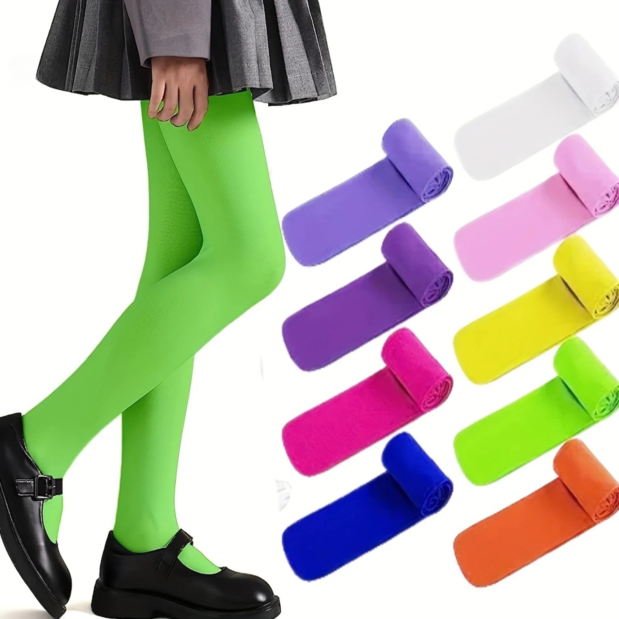 Girls Velvet Ballet Dance Tights
