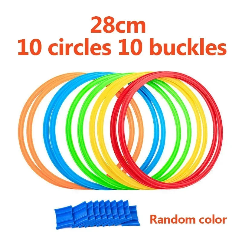 Kids Outdoor Hopscotch Ring Set – 10 Hoops for Active Play