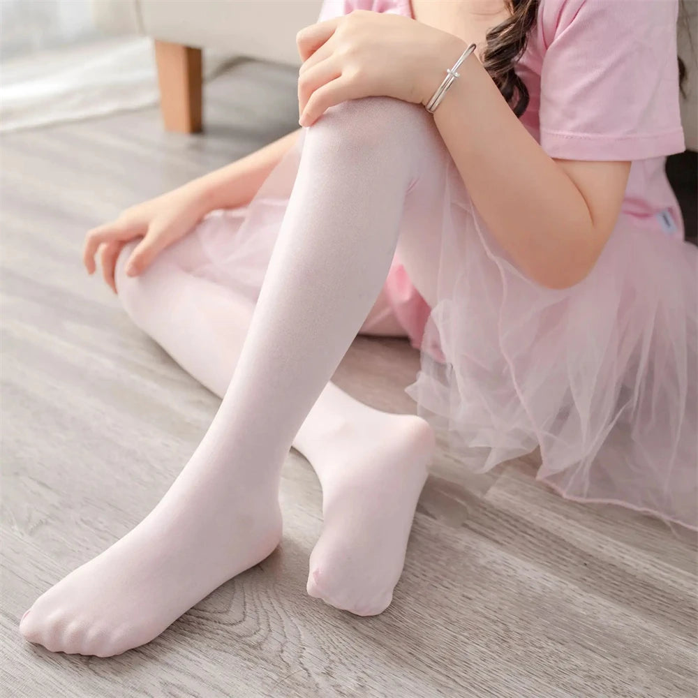 Girls Velvet Ballet Dance Tights
