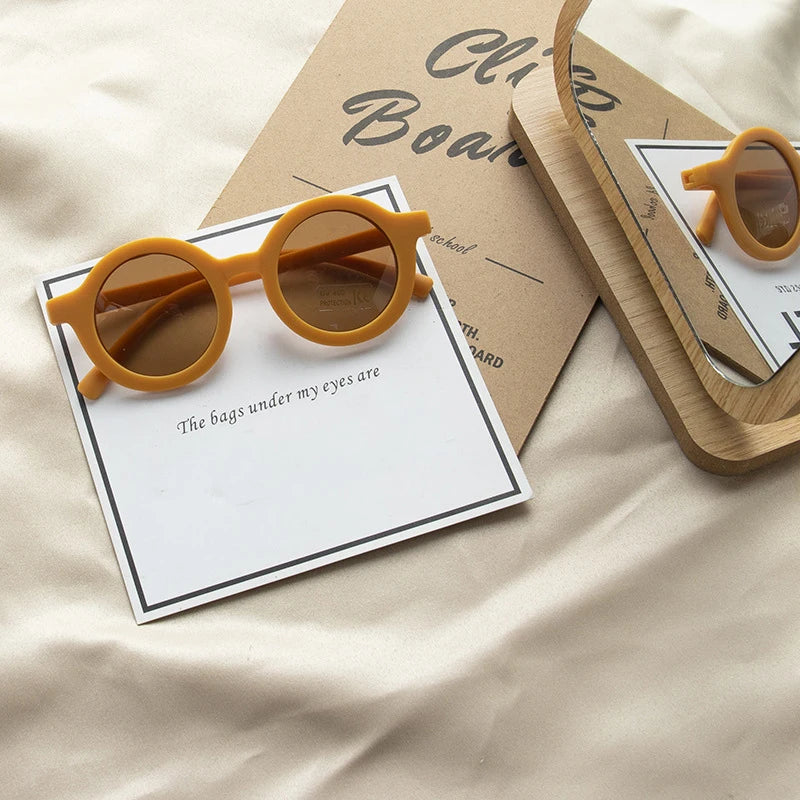 Kids Sunglasses – Retro Round UV Protection Sunglasses for Children