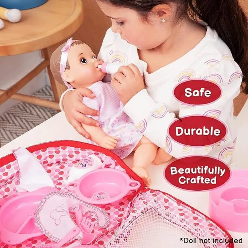 Baby Doll Accessories Playset – 18 Piece