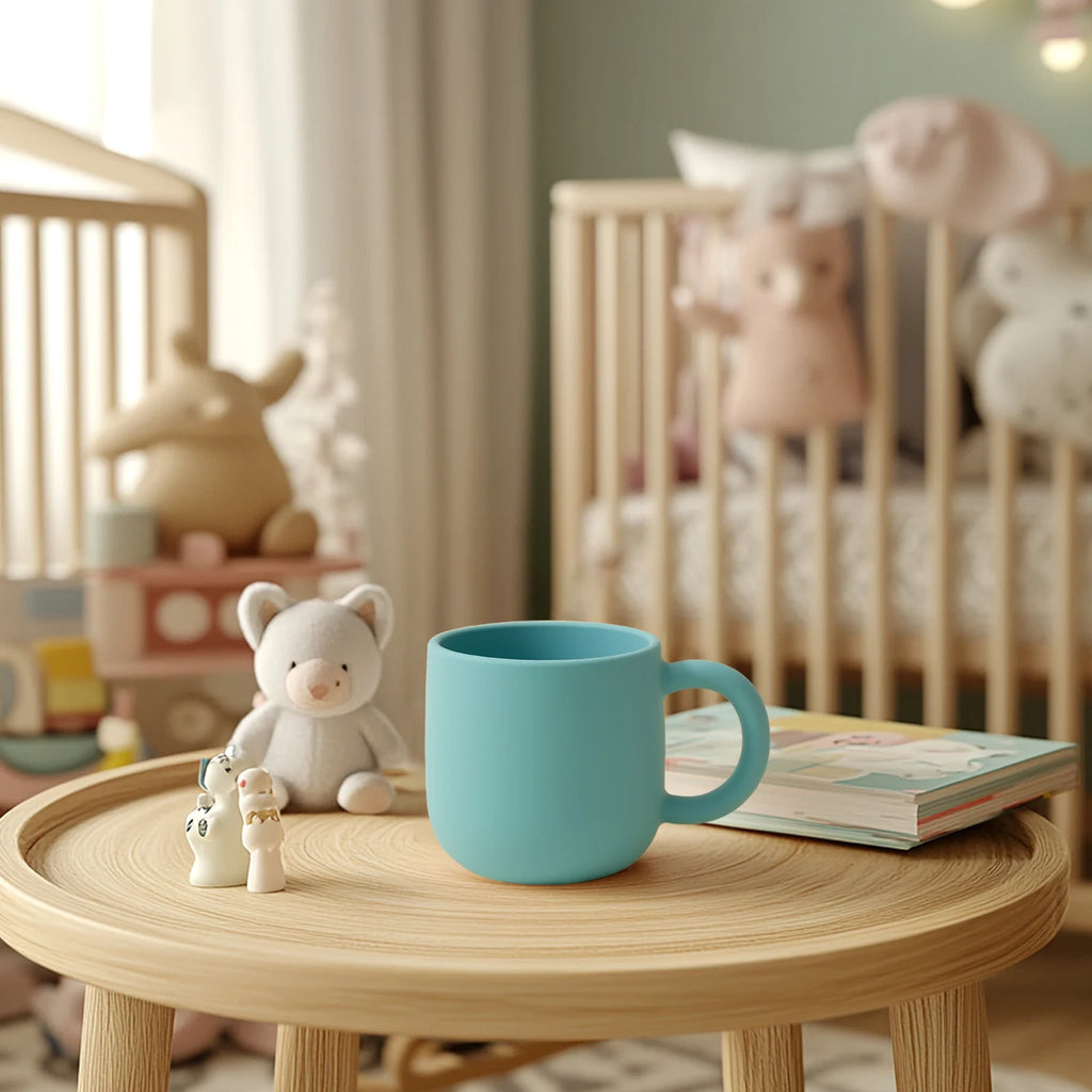 Silicone Baby Feeding Cup with Handle | 200ml | BPA-Free