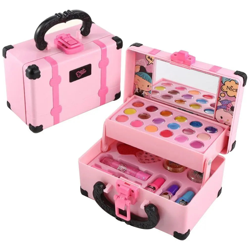 Girls Pretend Play Makeup Set | Safe & Washable Cosmetics Kit