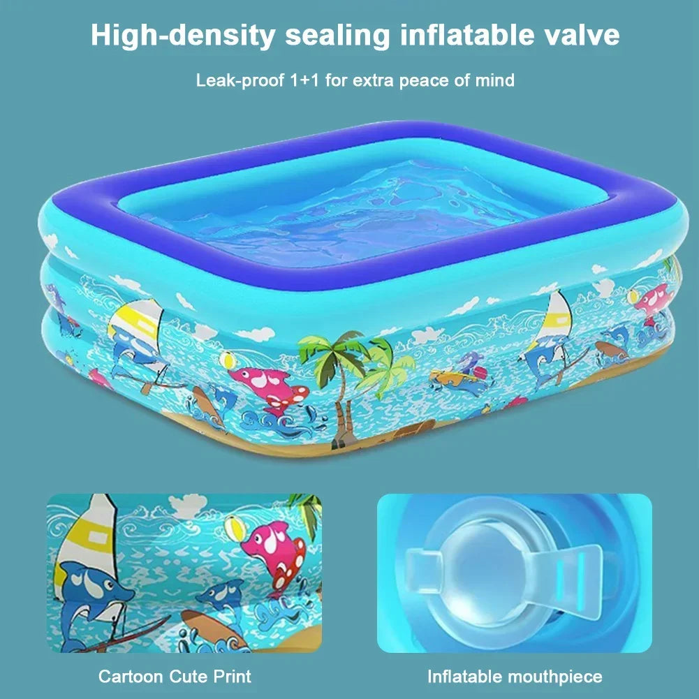 Kids Inflatable Swimming Pool | Indoor & Outdoor PVC Pool