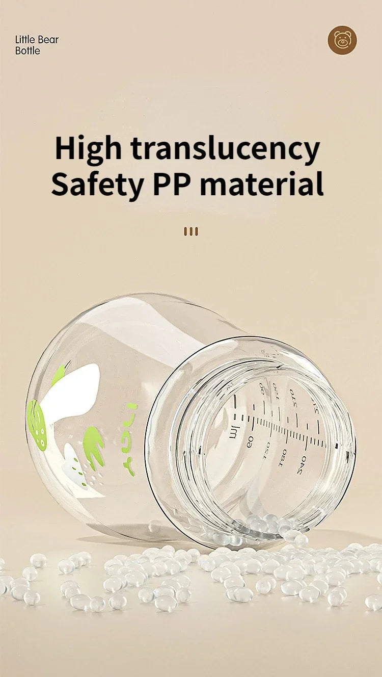 Silicone Baby Bottle with Handle 300ml – BPA-Free Feeding Bottle
