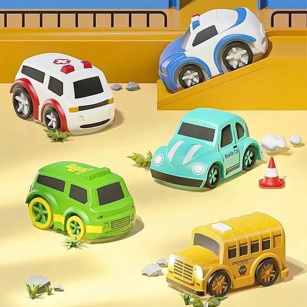 Racing Rail Car Track Set for Kids – Animals & Space Themes