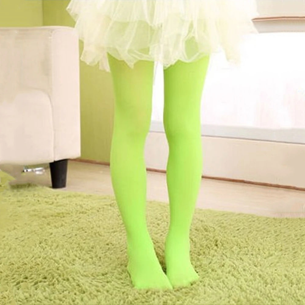 Girls Velvet Ballet Dance Tights