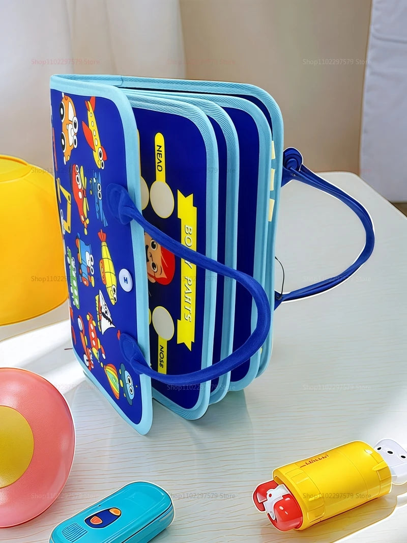 7-in-1 Montessori Busy Board for Toddlers – Sensory Learning Toy | Ages 2–6