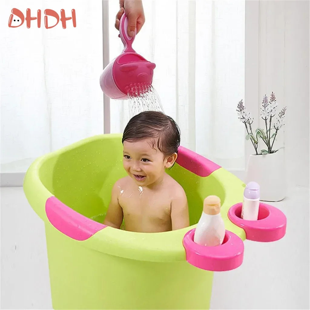 Cute Cartoon Baby Bath Caps Toddle Shampoo Cup Children Bathing Bailer Baby Shower Spoons Child Washing Hair Cup Kids Bath Tool