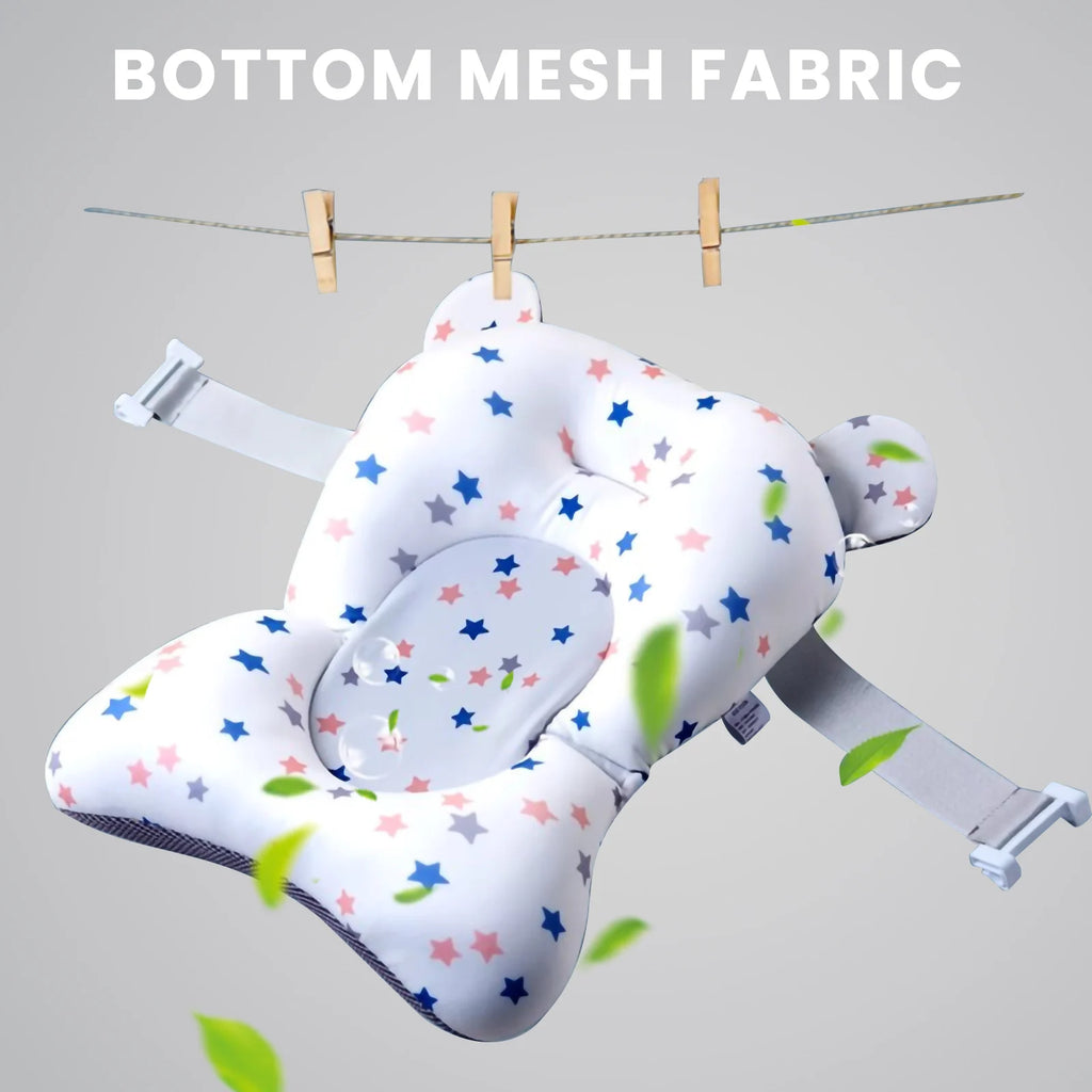 Foldable Baby Bath with Non-Slip Pillow & Thermometer | Birth to 3 Years