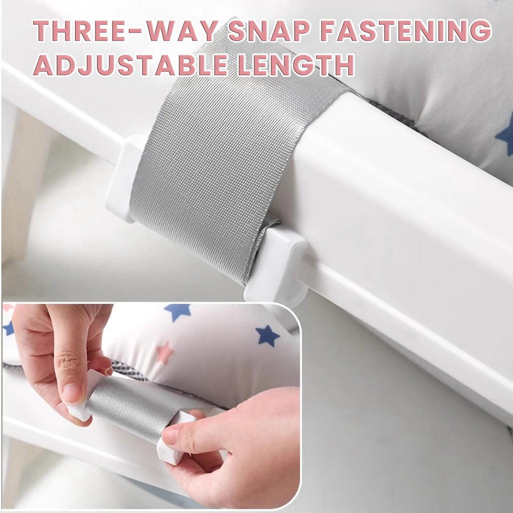 Foldable Baby Bath with Non-Slip Pillow & Thermometer | Birth to 3 Years