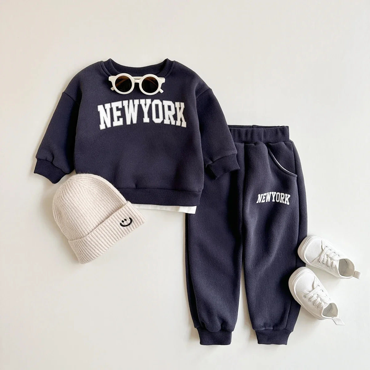 Baby & Toddler New York Print Sweatshirt & Joggers Set | 2-Piece