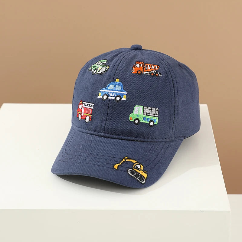 Kids Adjustable Cotton Baseball Cap – Sporty Summer Hat for Ages 2–8