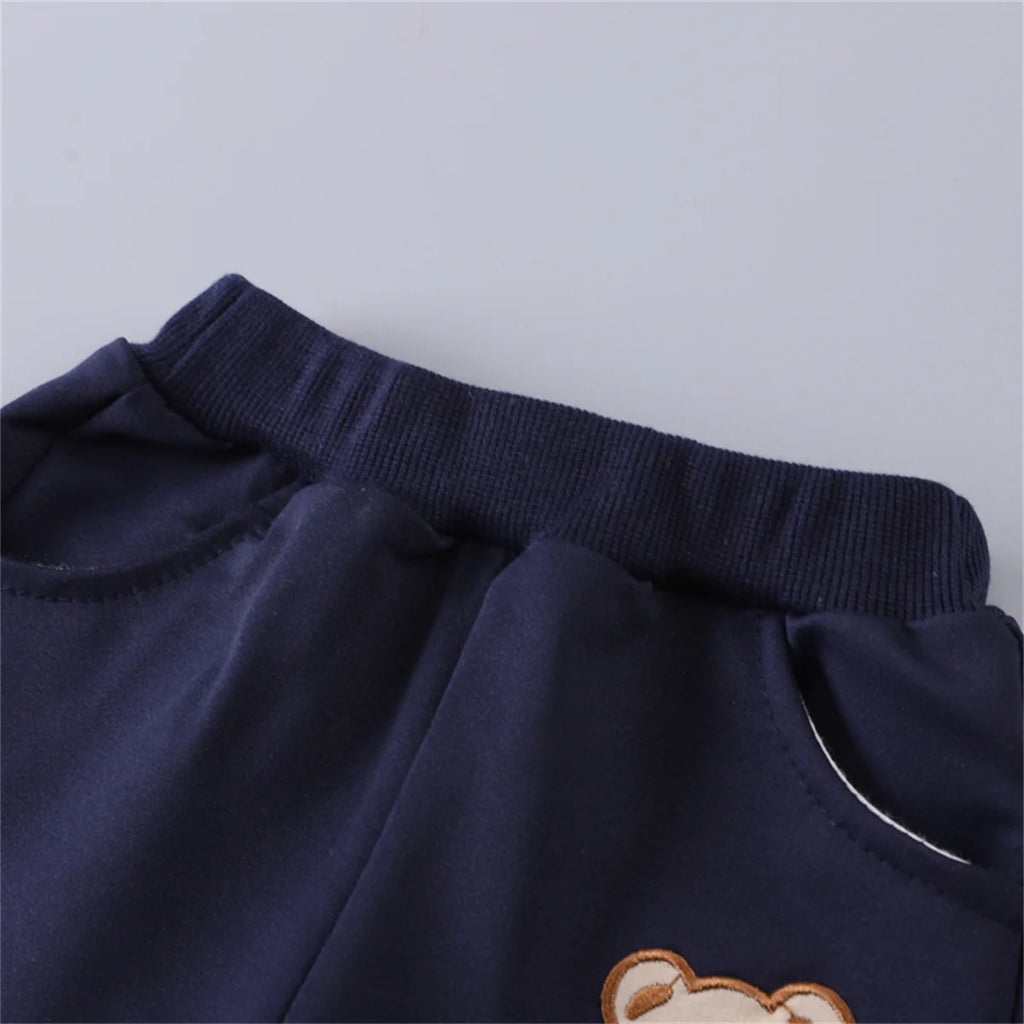 Baby Bear Embroidered Hoodie & Joggers Set