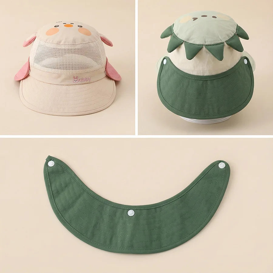 Baby & Kids Summer Knit Bucket Hat – Unisex Sun Protection Cap