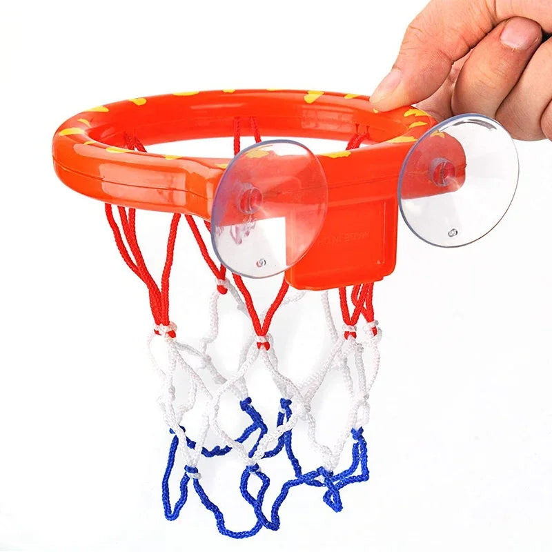 Baby Kids Mini Basketball Bathtub Water Play Set with 3 Balls Funny Shower Bath Fun Toys for Toddlers Educational and Safe