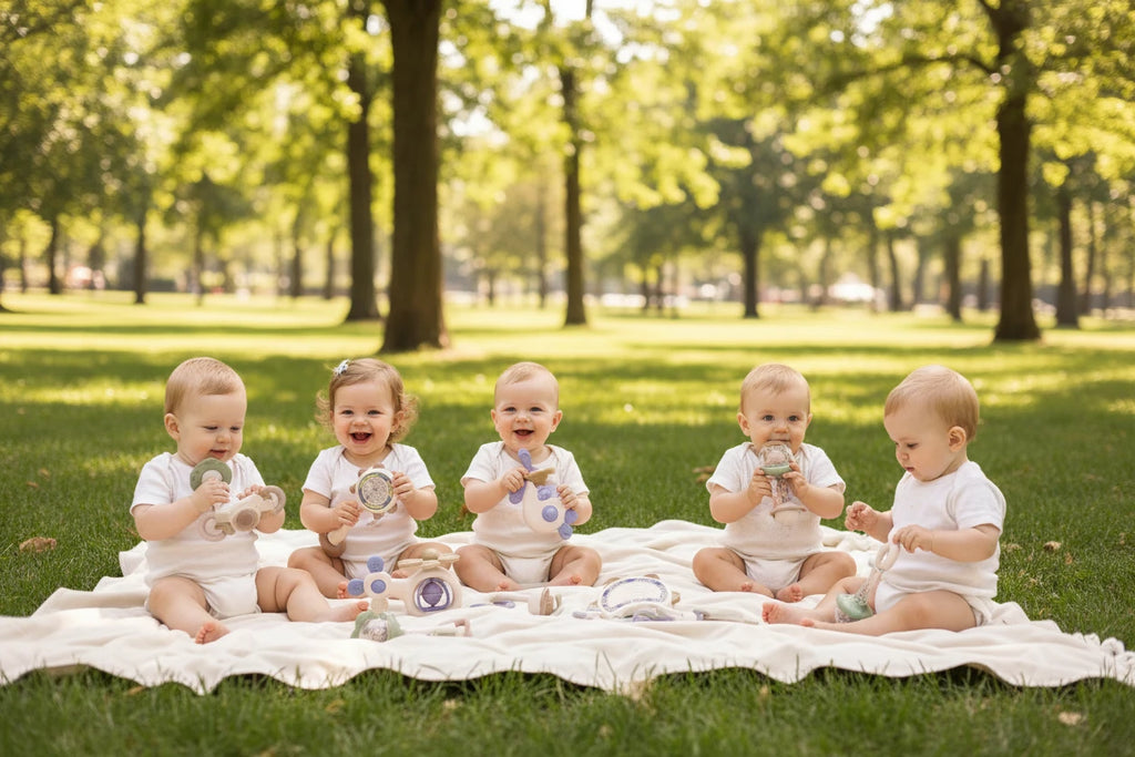 Baby Rattles & Teethers Set – 10-Piece Sensory Toy Gift