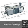 Large Baby Playpen with Pull Rings – Indoor Safety Barrier & Ball Pit