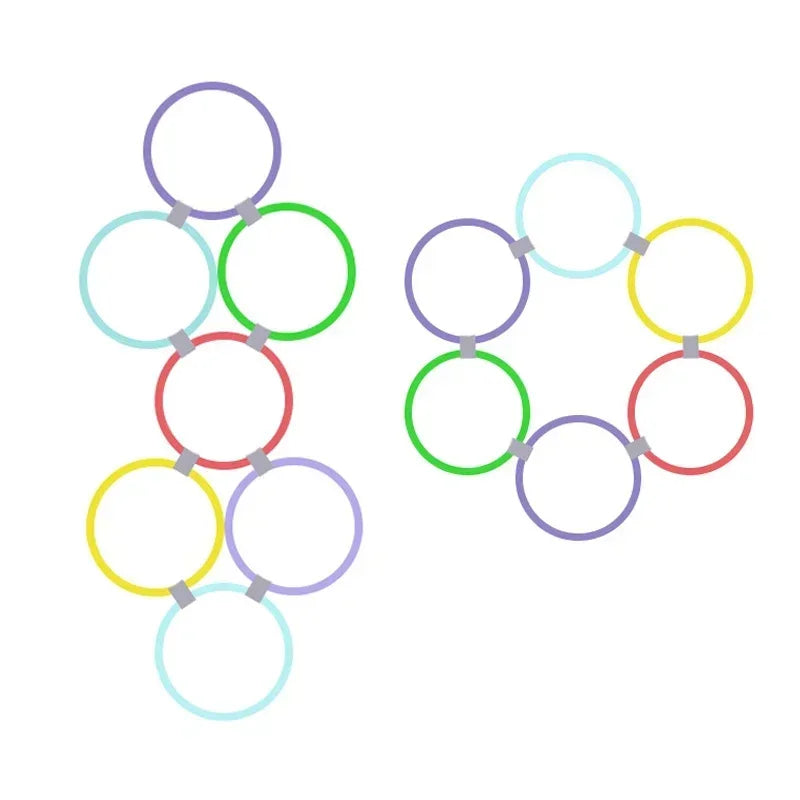 Kids Outdoor Hopscotch Ring Set – 10 Hoops for Active Play