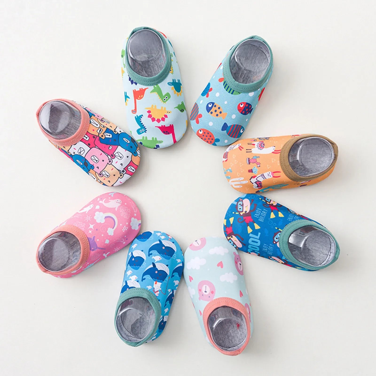 Kids Cartoon Aqua Water Shoes – Non-Slip Beach & Pool Socks
