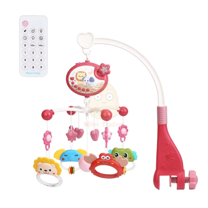 Musical Crib Mobile with Night Light for Newborns