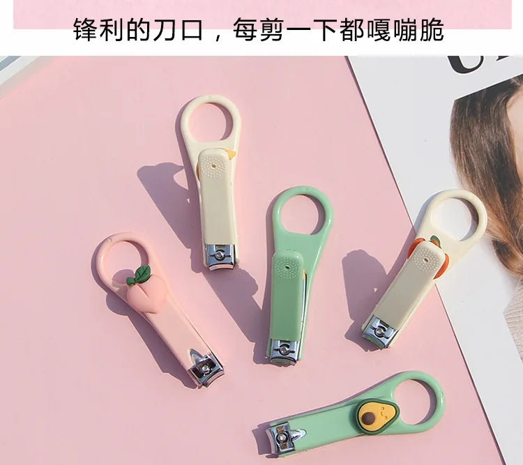 Cartoon Animal Fruit Nail Clippers Cutter for Kids Nail Scissor Clippers Nail Trimmer Beauty Nail Scissors