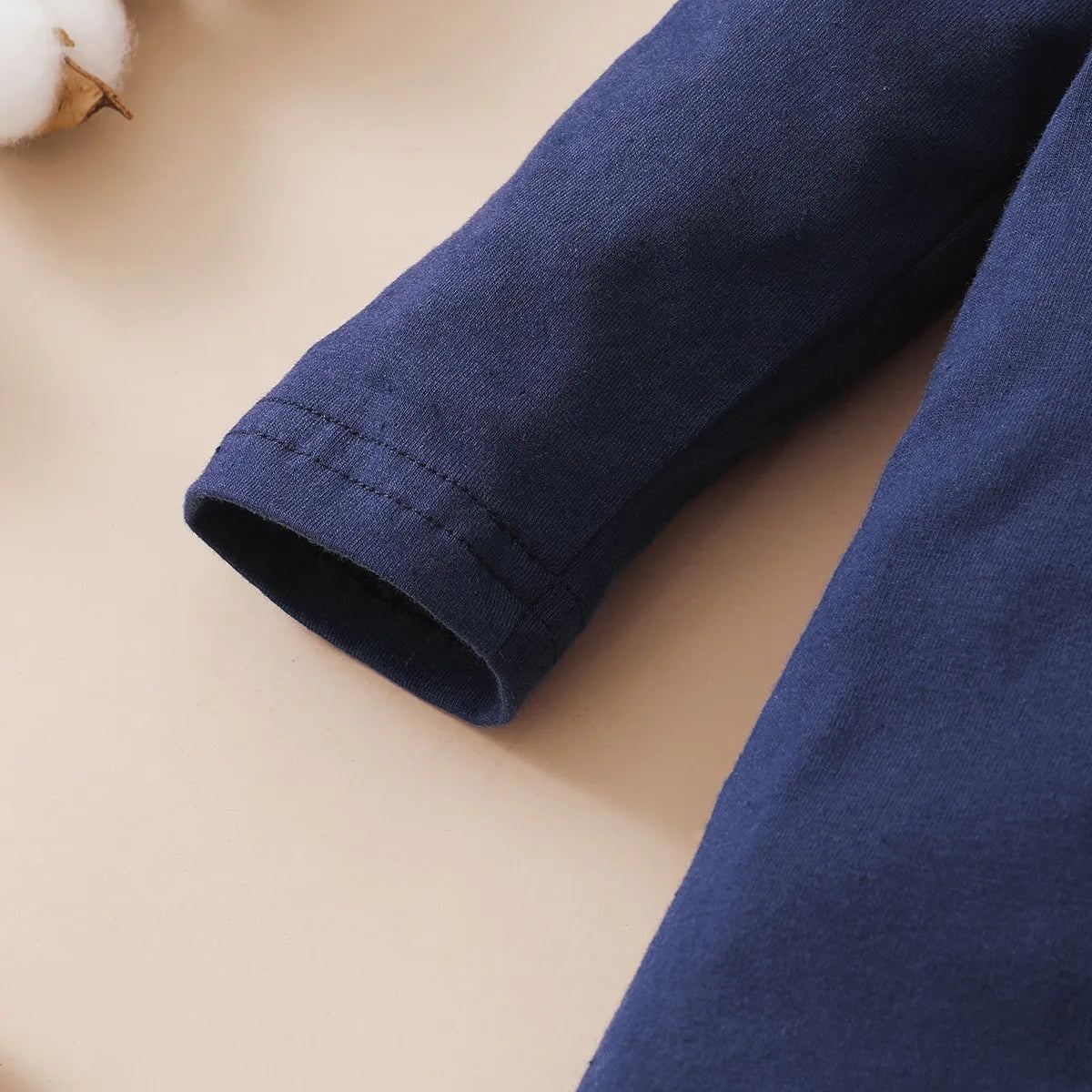 0-12 Months Newborn Baby Boy Bodysuit Toddler Baby Romper Long Sleeves Letter Print Jumpsuit+Hat Fashion Cute Style Daily Wear