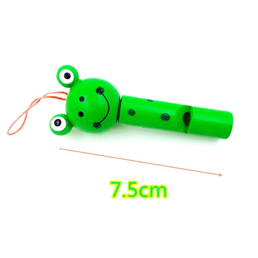 Wooden Mini Cute Animal Whistle Toys-2