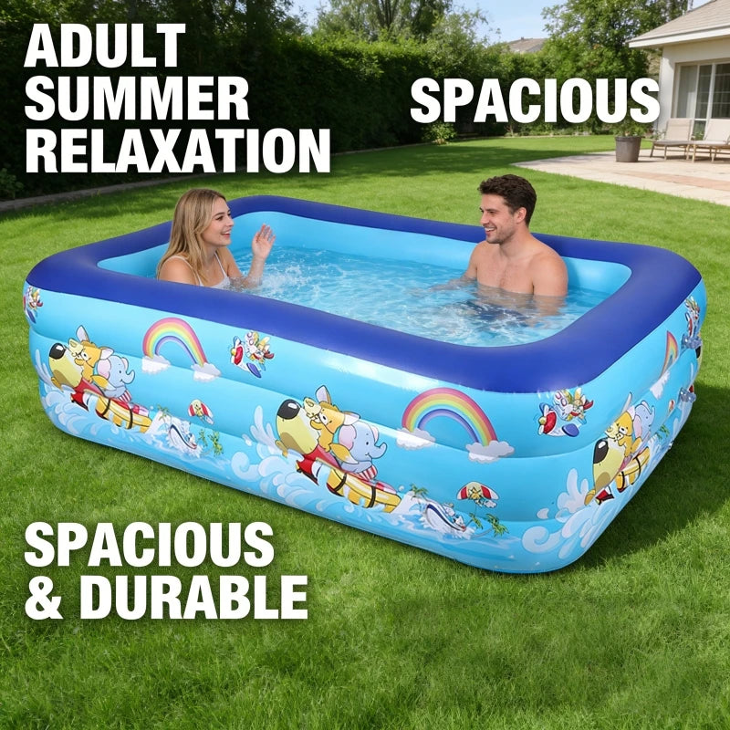 Premium Large Inflatable Swimming Pool | Garden & Outdoor Family Fun